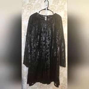 Ashley Stewart Black Leather Cutout Romper Plus sz 16 NEW Drkrom BIKER GOTH VAMP